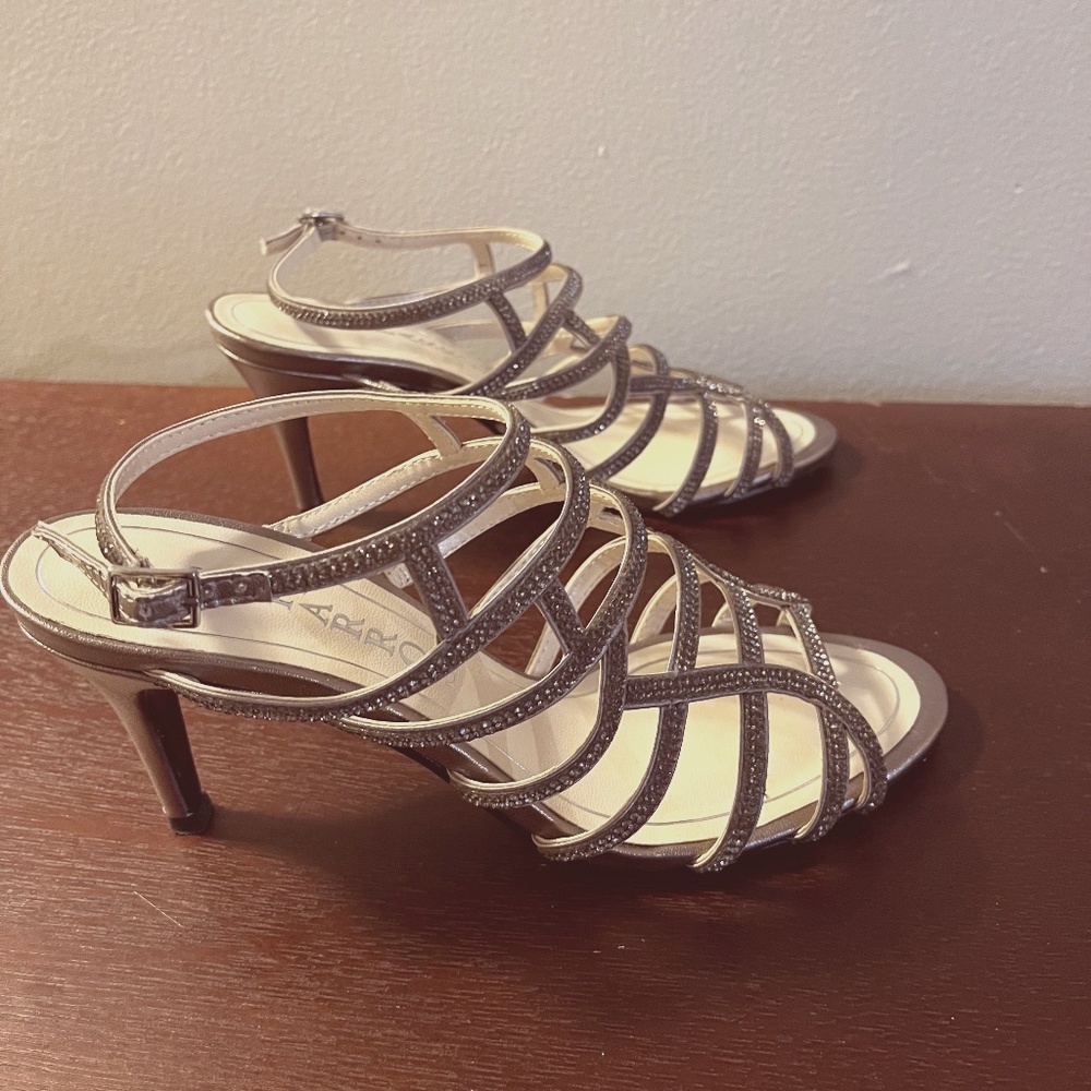 Caparros Harmonica Silver Caged Heel Sandals - Wo… - image 4